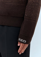 Gucci Men Sequin Crewneck Sweater