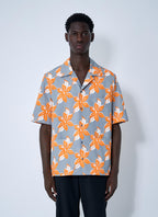 Gucci Men Printed Cotton Poplin Shirt