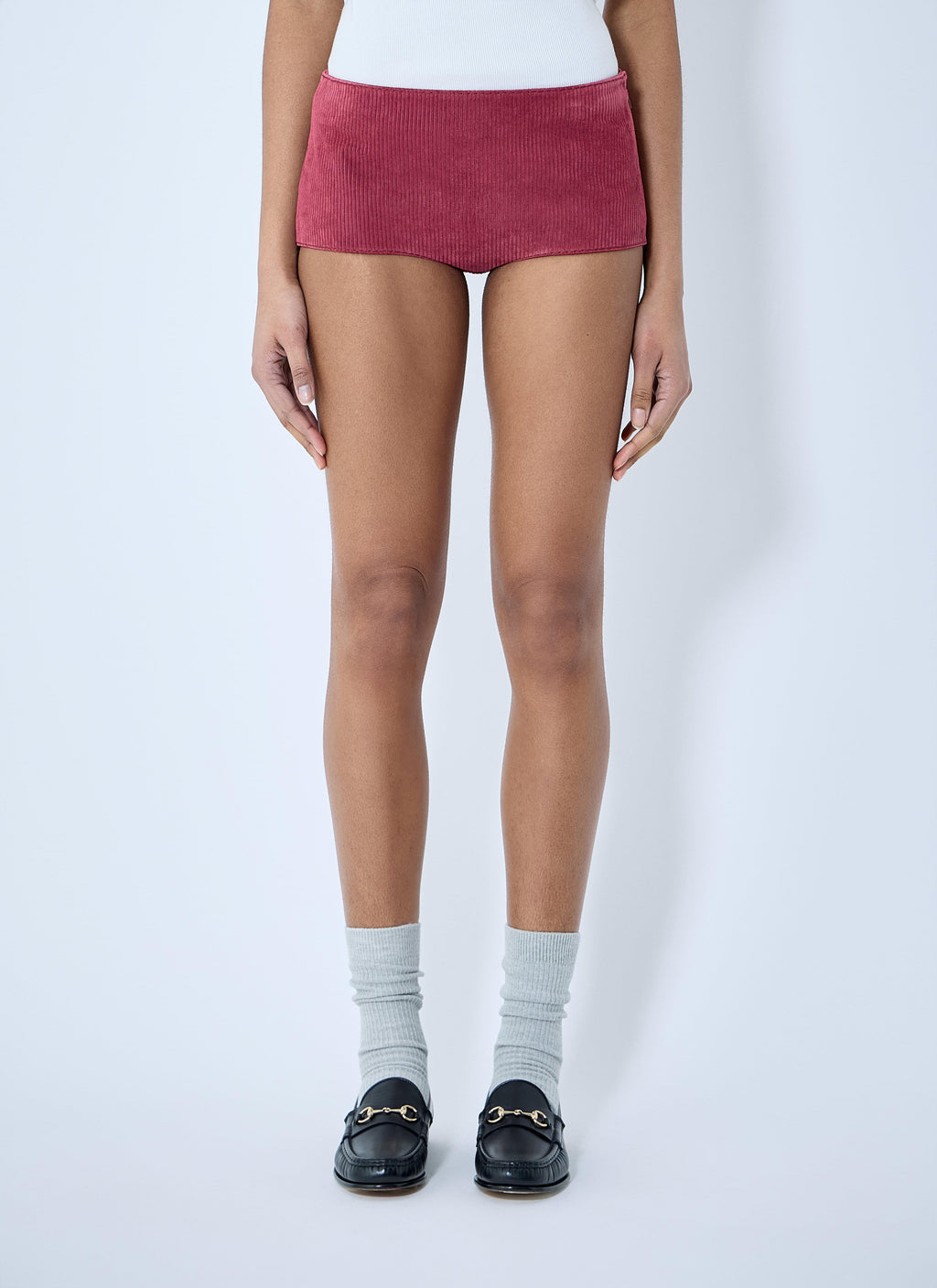 Gucci Women Suede Mini Shorts