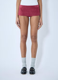 Gucci Women Suede Mini Shorts