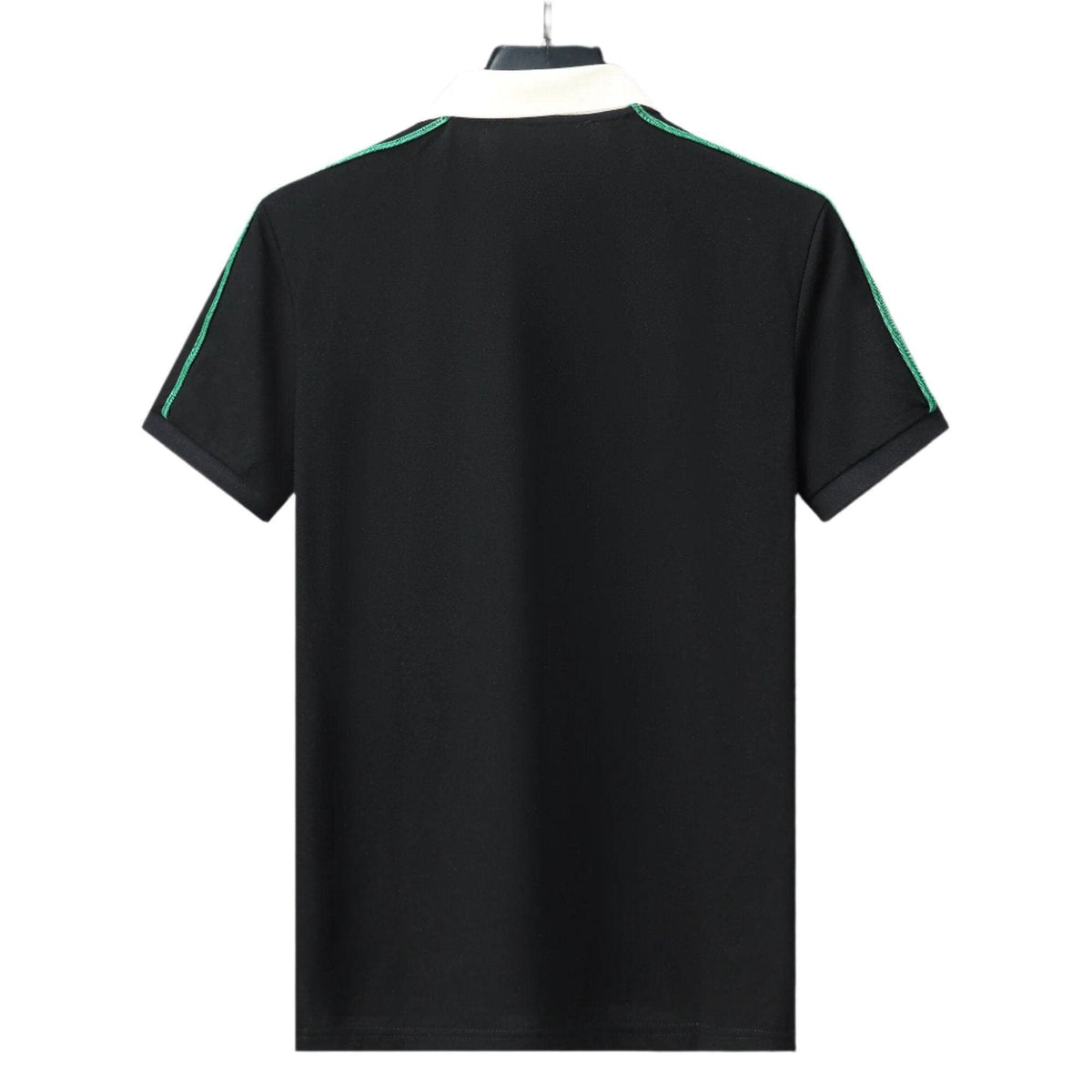 Gucci Black Collar T-Shirt – Luxury Cotton Comfort (Black)