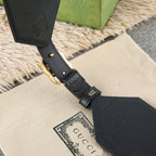 Gucci GG-buckle canvas Women belt 'Black'