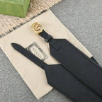 Gucci GG-buckle canvas Women belt 'Black'