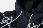 Gucci GG Fuzzy Fabric Jacquard Jacket 'Dark Blue'