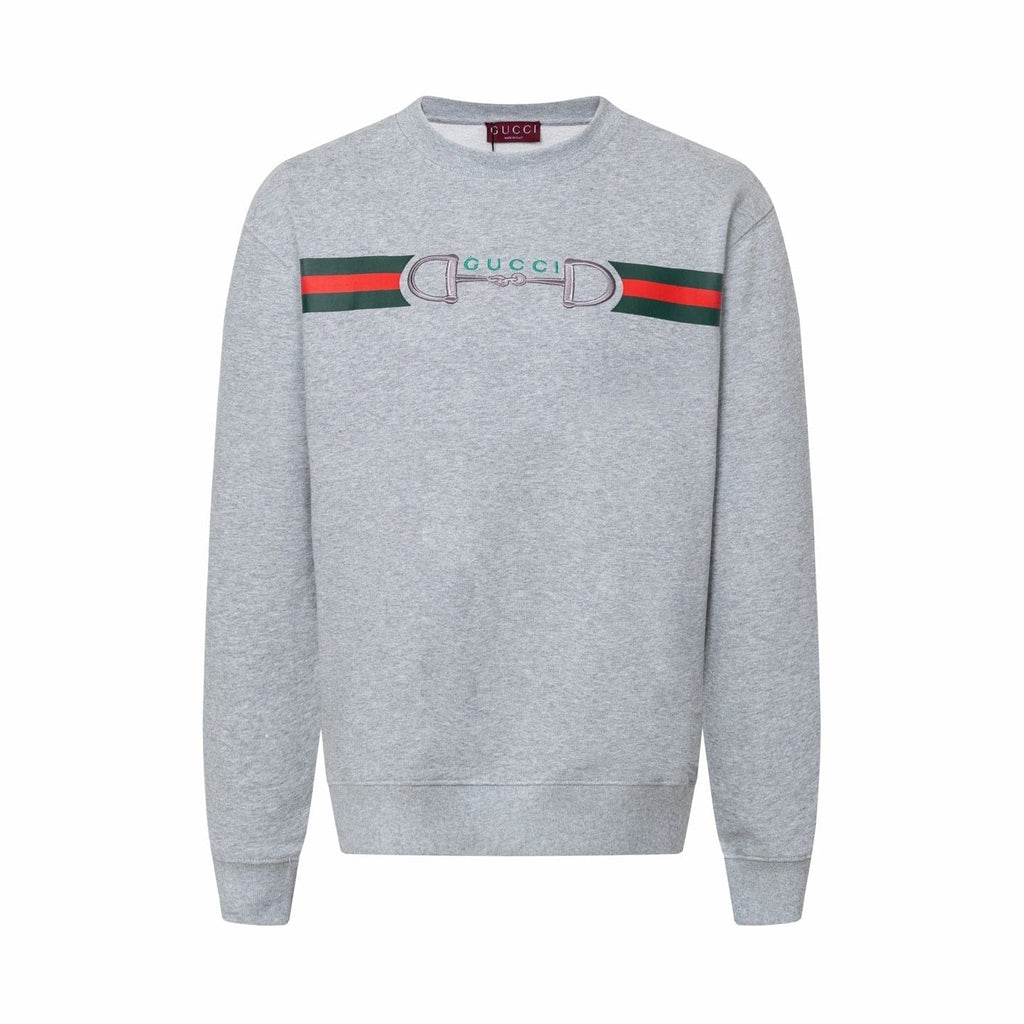 GUCCI Gray Cotton Jersey Sweatshirt New & Authentic