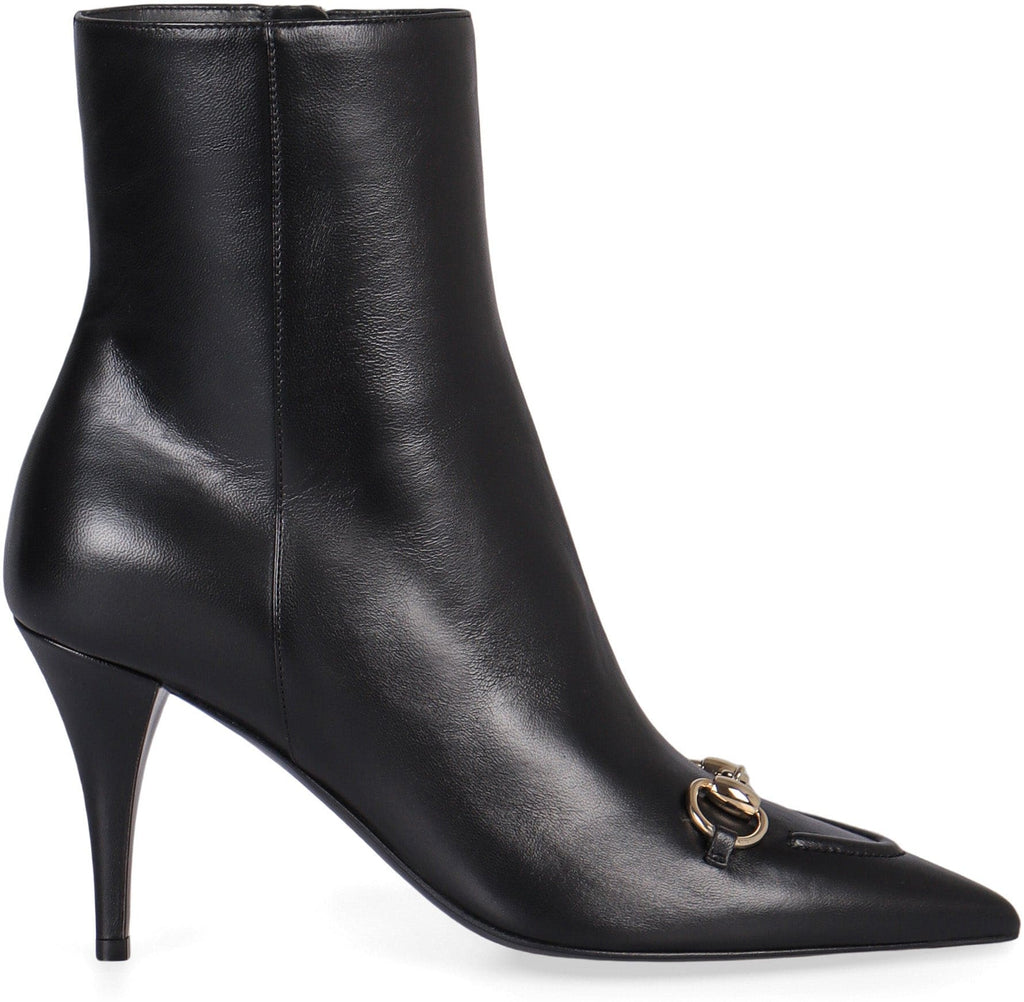 GUCCI Tapered High Heel Ankle Boots - 8.5 cm
