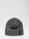 GUCCI Web Detail Wool Beanie for Men
