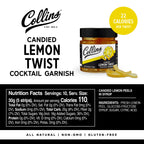 Candied Lemon Twist in Syrup 10.9 oz , Set of 6