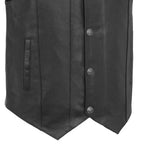 Gun Runner Men's Motorcycle Western Style Leather Vest