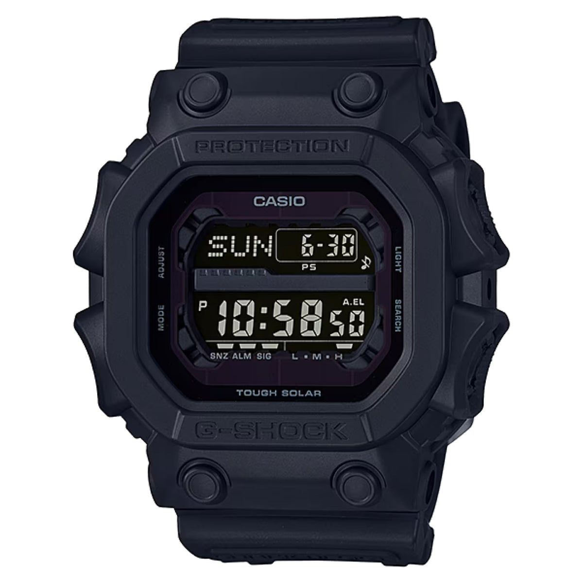 Casio G-SHOCK Men's Black Dial Digital Watch Black Resin Strap Solar Powered King of G - GX-56BB-1DR