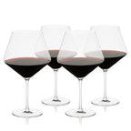 Liminal Burgundy Wine Glasses, Set of 4