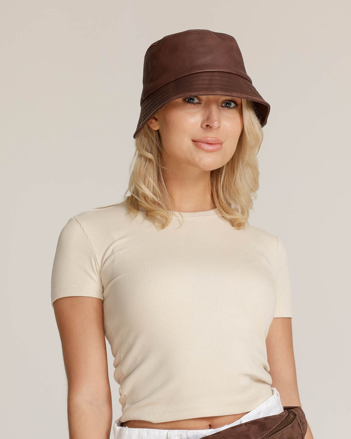 Keller | Classic Leather Bucket Hat