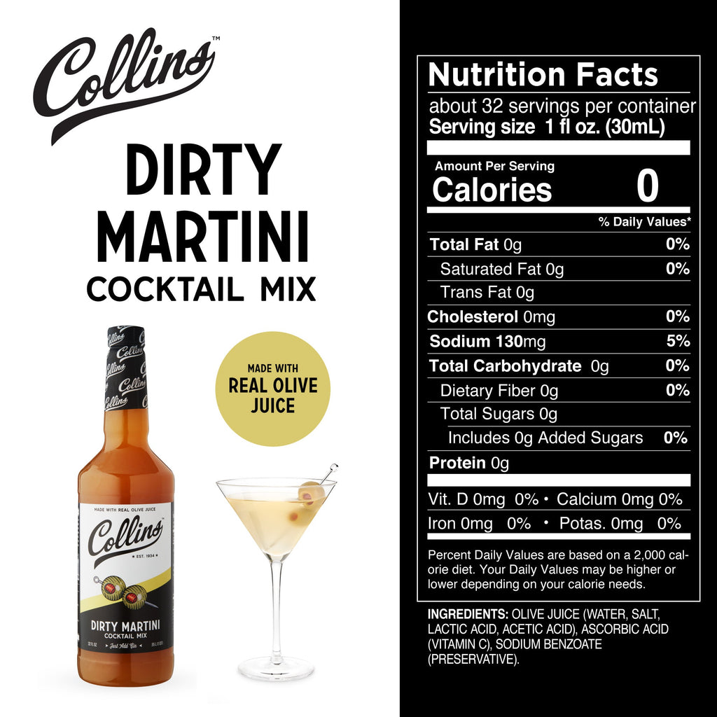 Dirty Martini Cocktail Mix 32 oz