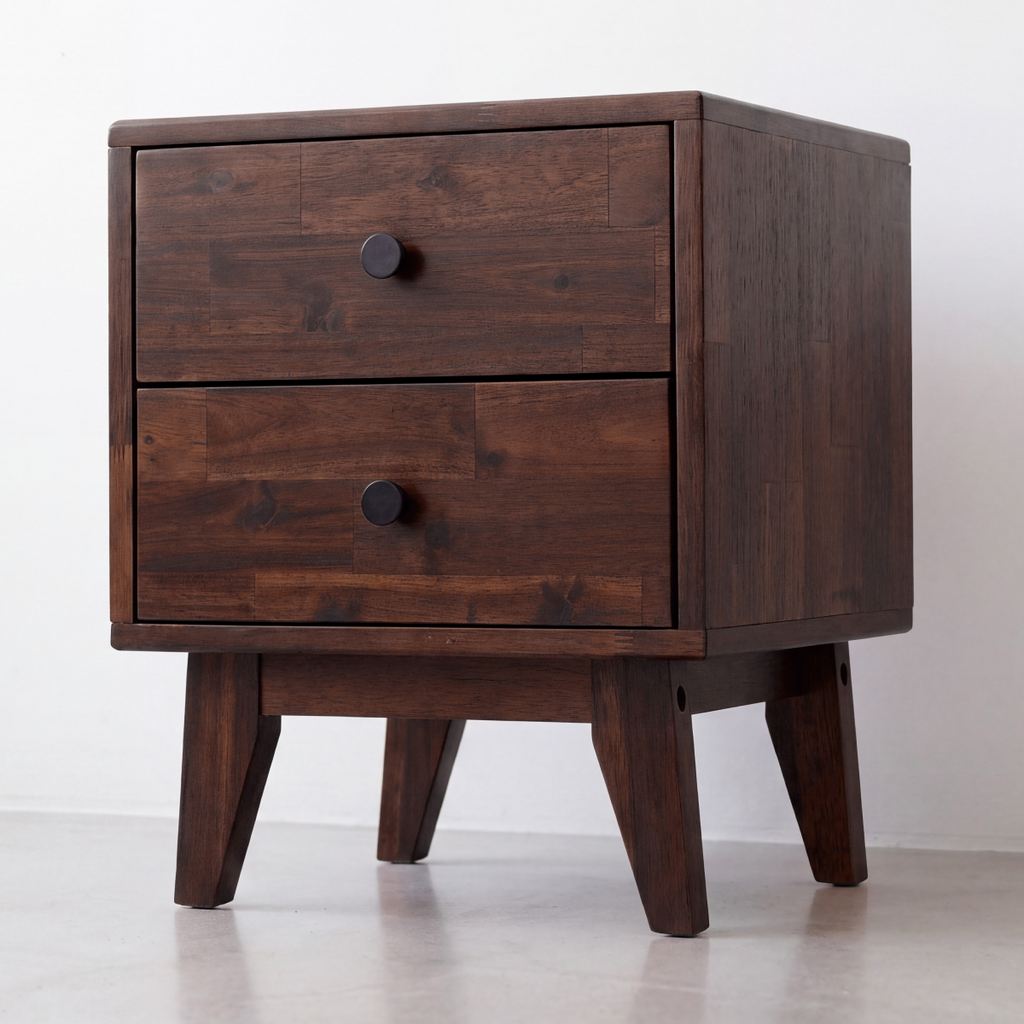 Silvia Solid Wood Nightstand