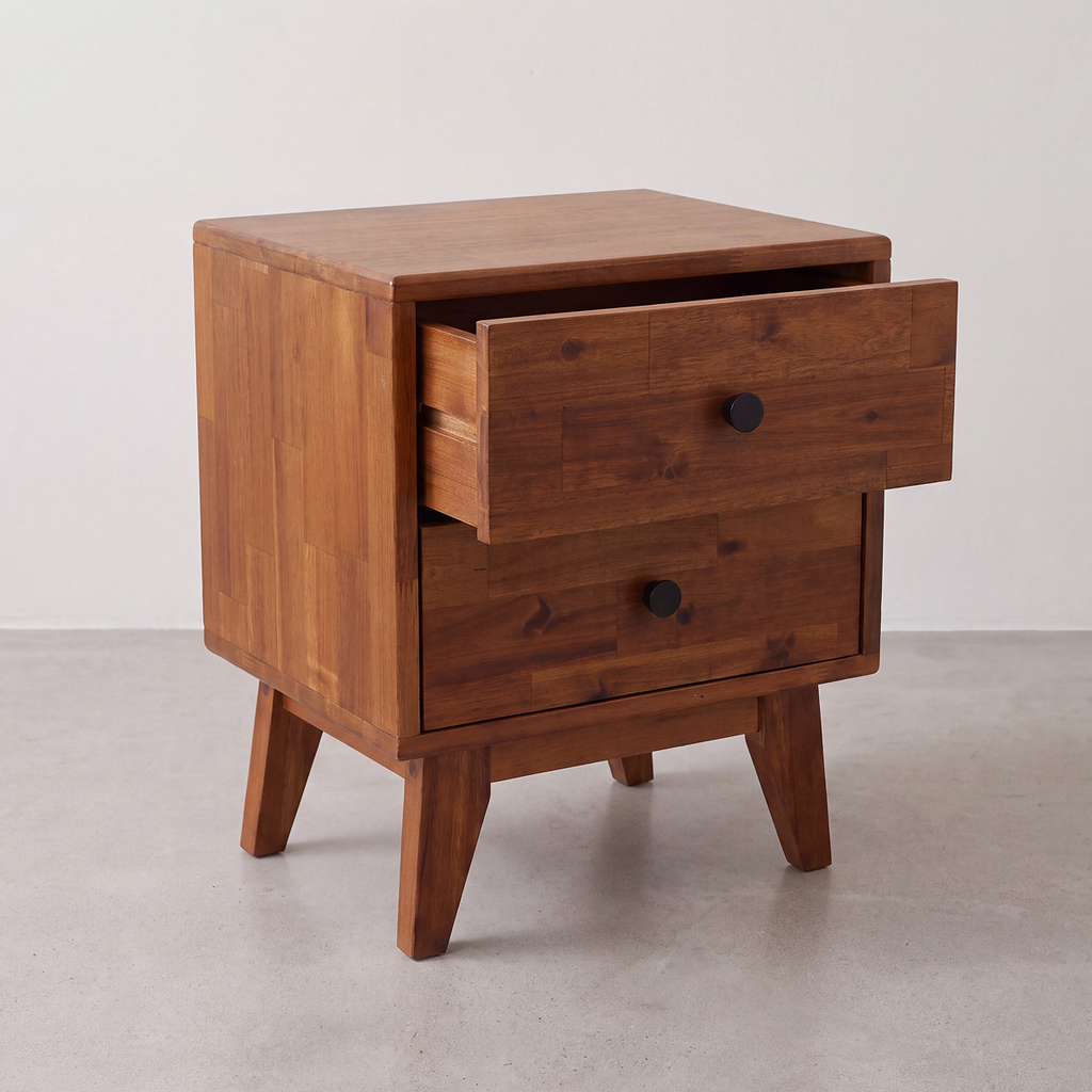Silvia Solid Wood Nightstand