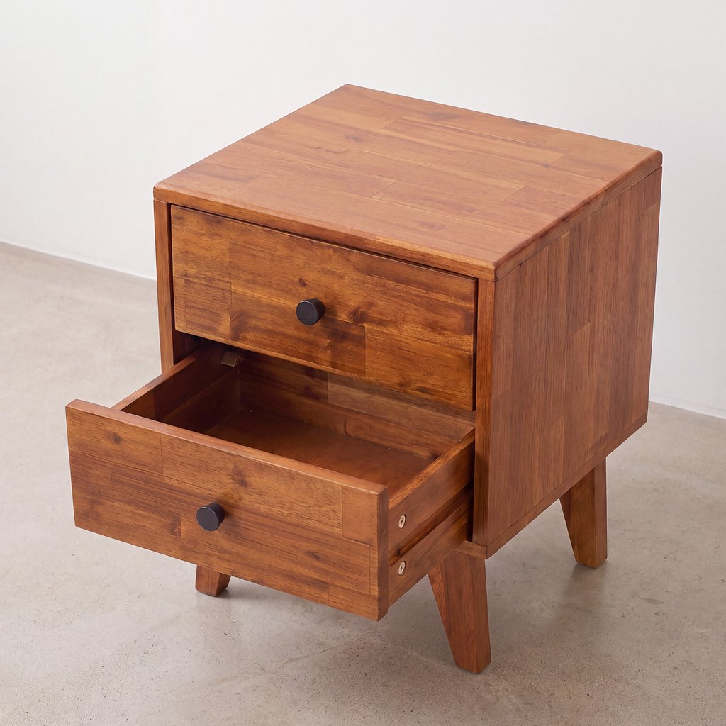 Silvia Solid Wood Nightstand