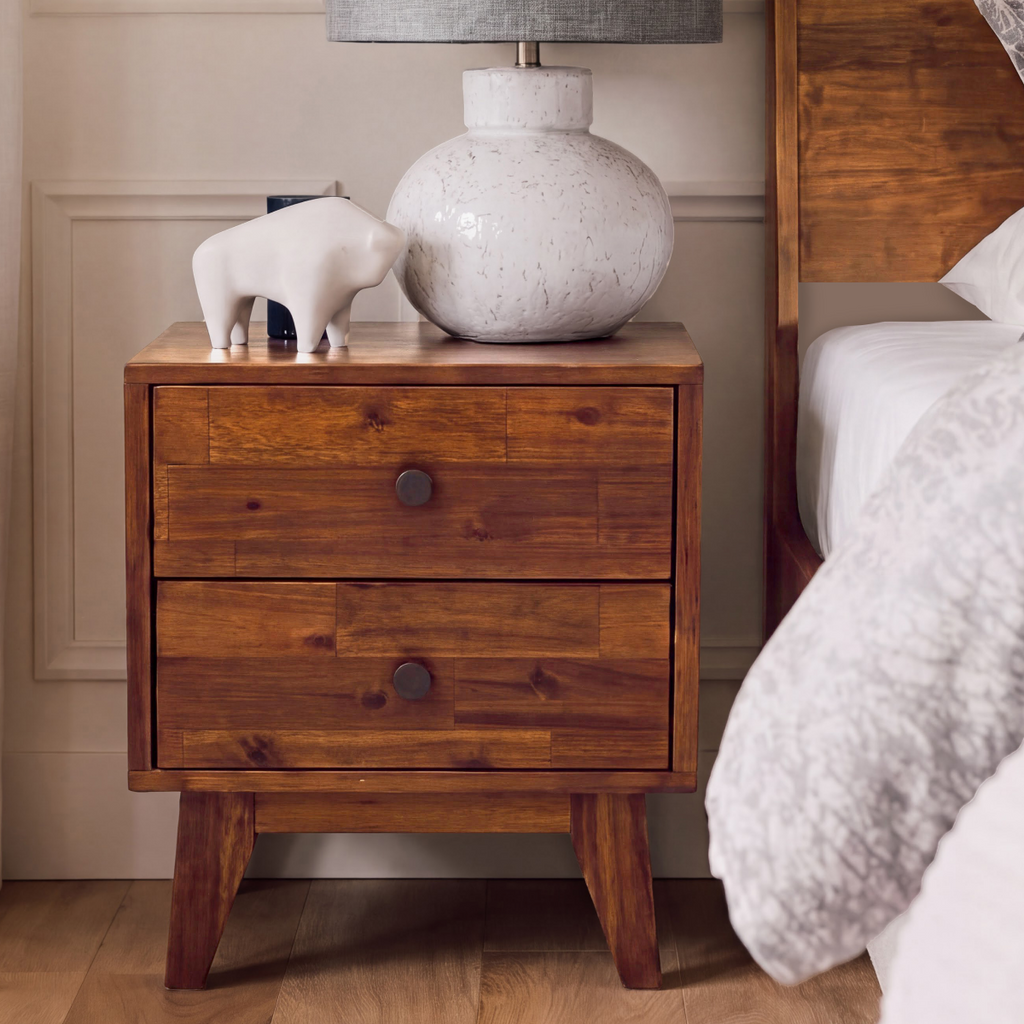 Silvia Solid Wood Nightstand