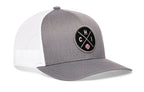 Chicago Trucker Hat  |  Silver CHI X Baseball Snapback