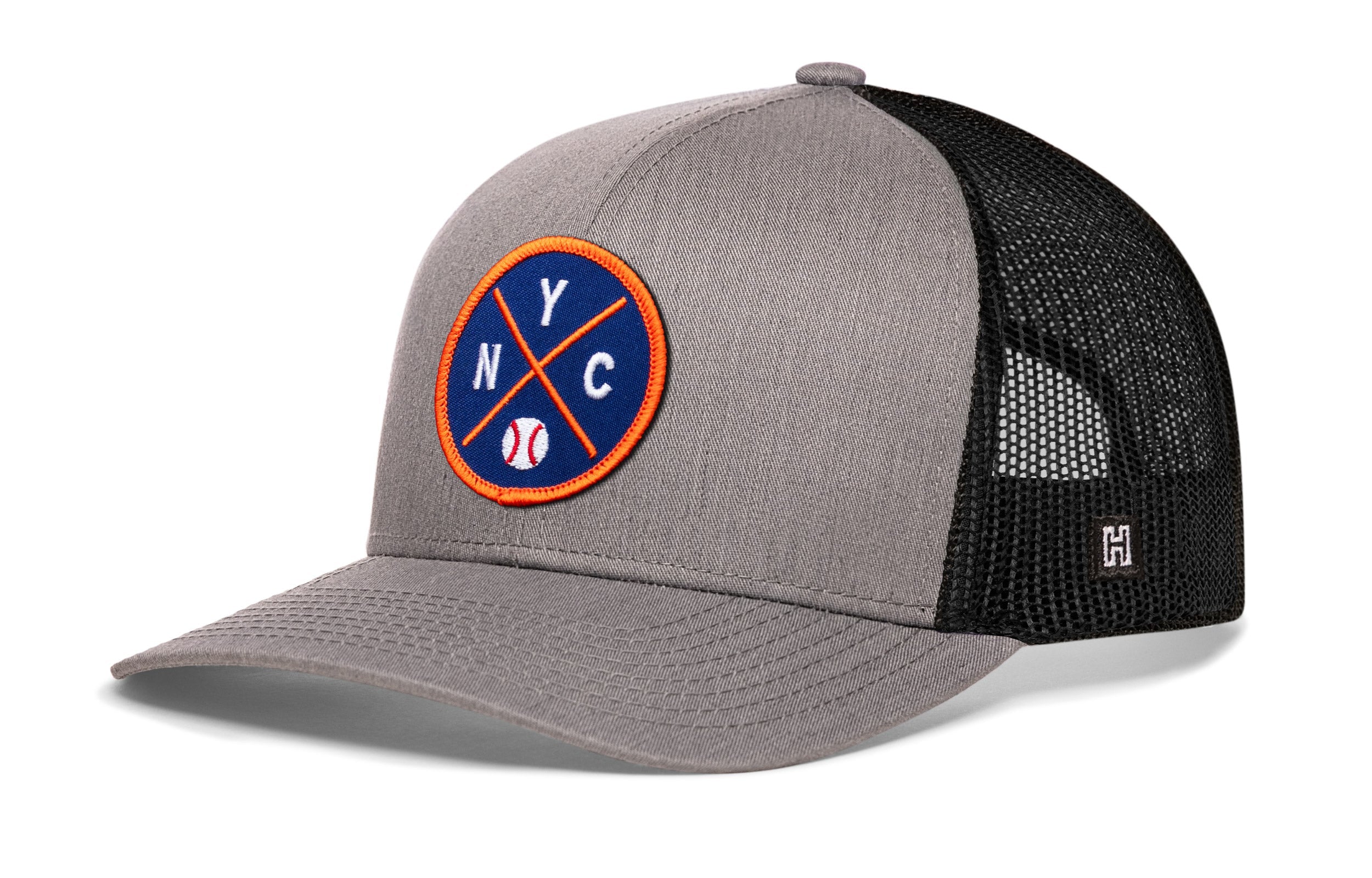 New York Baseball Trucker Hat  |  Blue NYC X Snapback