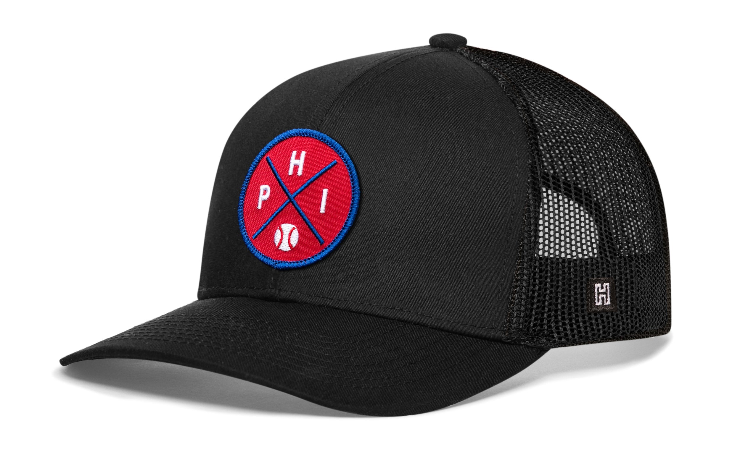 Philadelphia Trucker Hat  |  PHI X Baseball Snapback