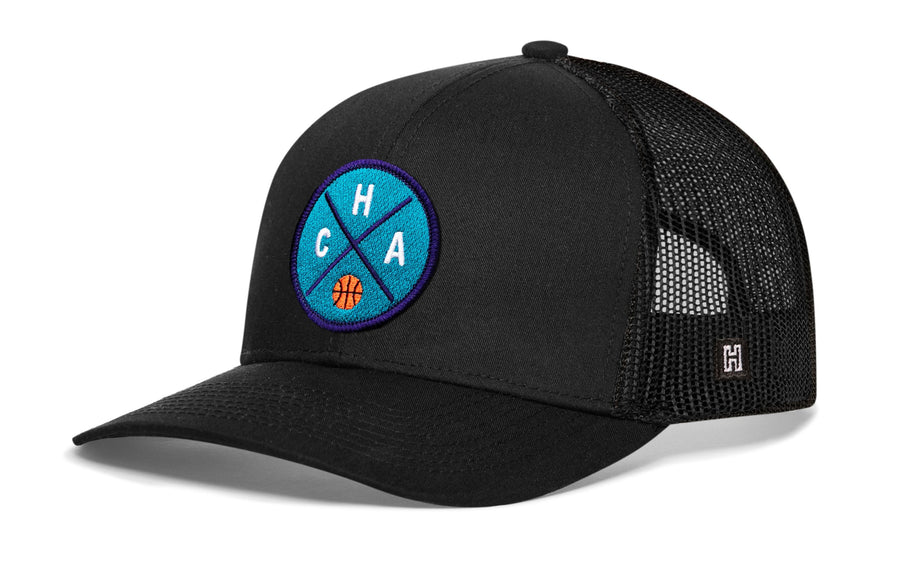 Charlotte Trucker Hat  |  CHA X Basketball Snapback