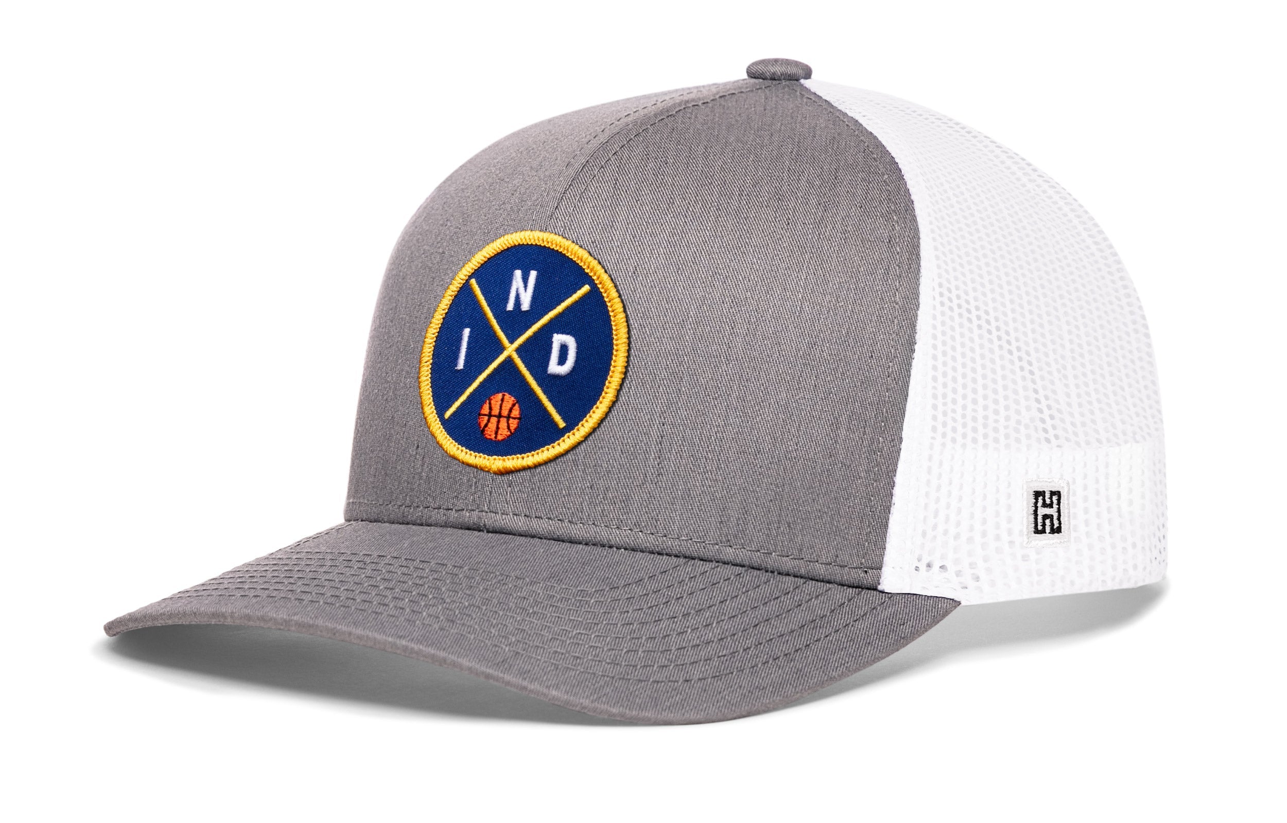 Indiana Trucker Hat  |  IND X Basketball Snapback