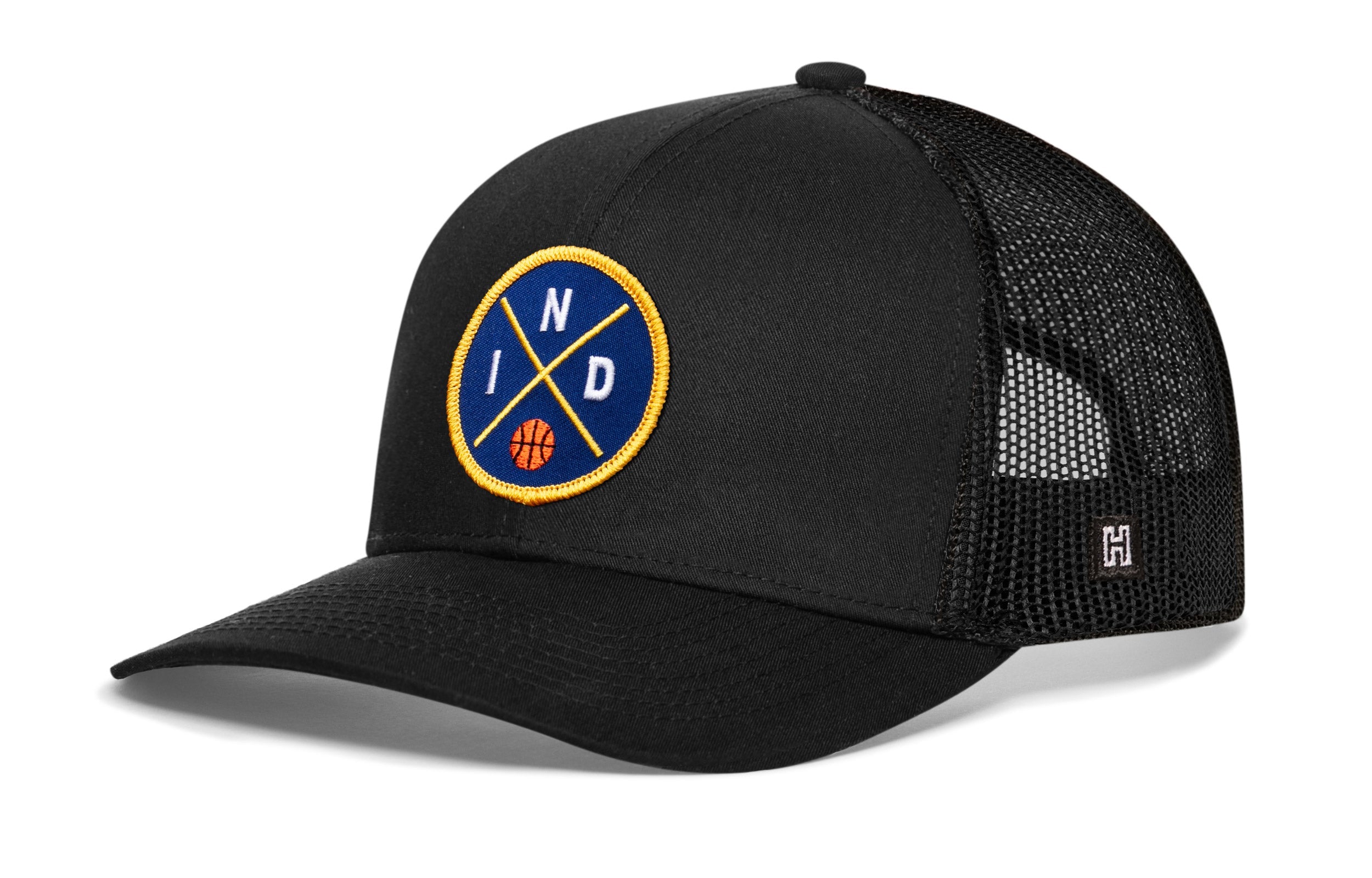 Indiana Trucker Hat  |  IND X Basketball Snapback