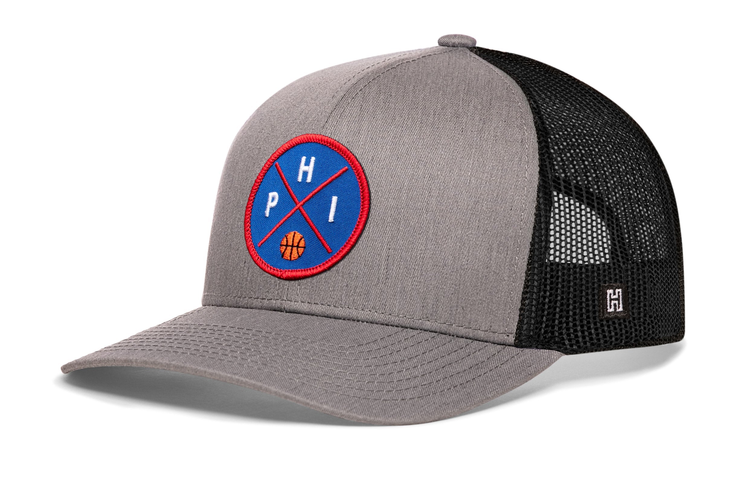 Philadelphia Basketball Trucker Hat  |  PHI X Snapback