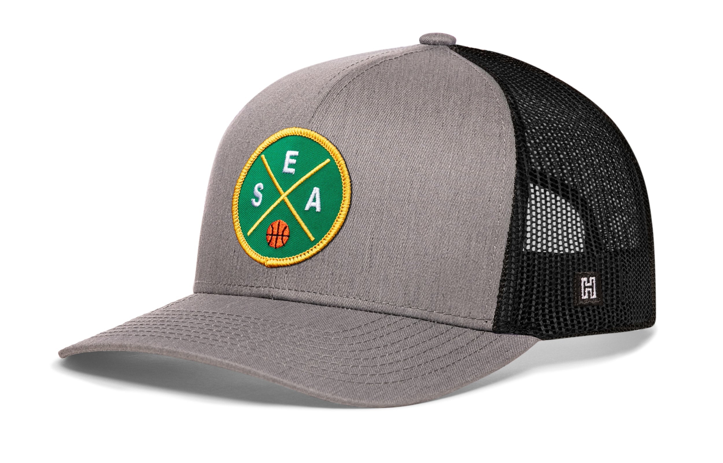 Seattle Trucker Hat  |  SEA X Basketball Snapback