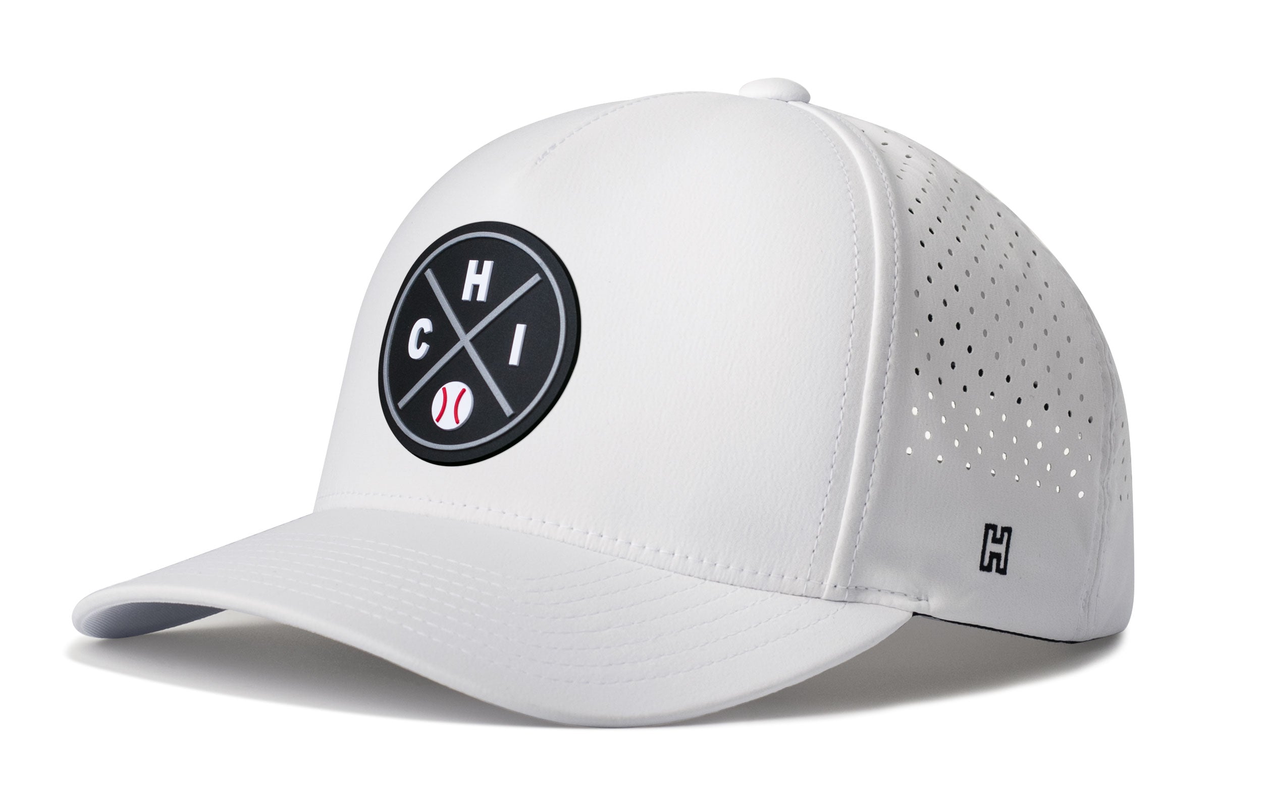 Chicago Baseball Performance 5-Panel Hat  |  Black CHI X Flexfit Snapback