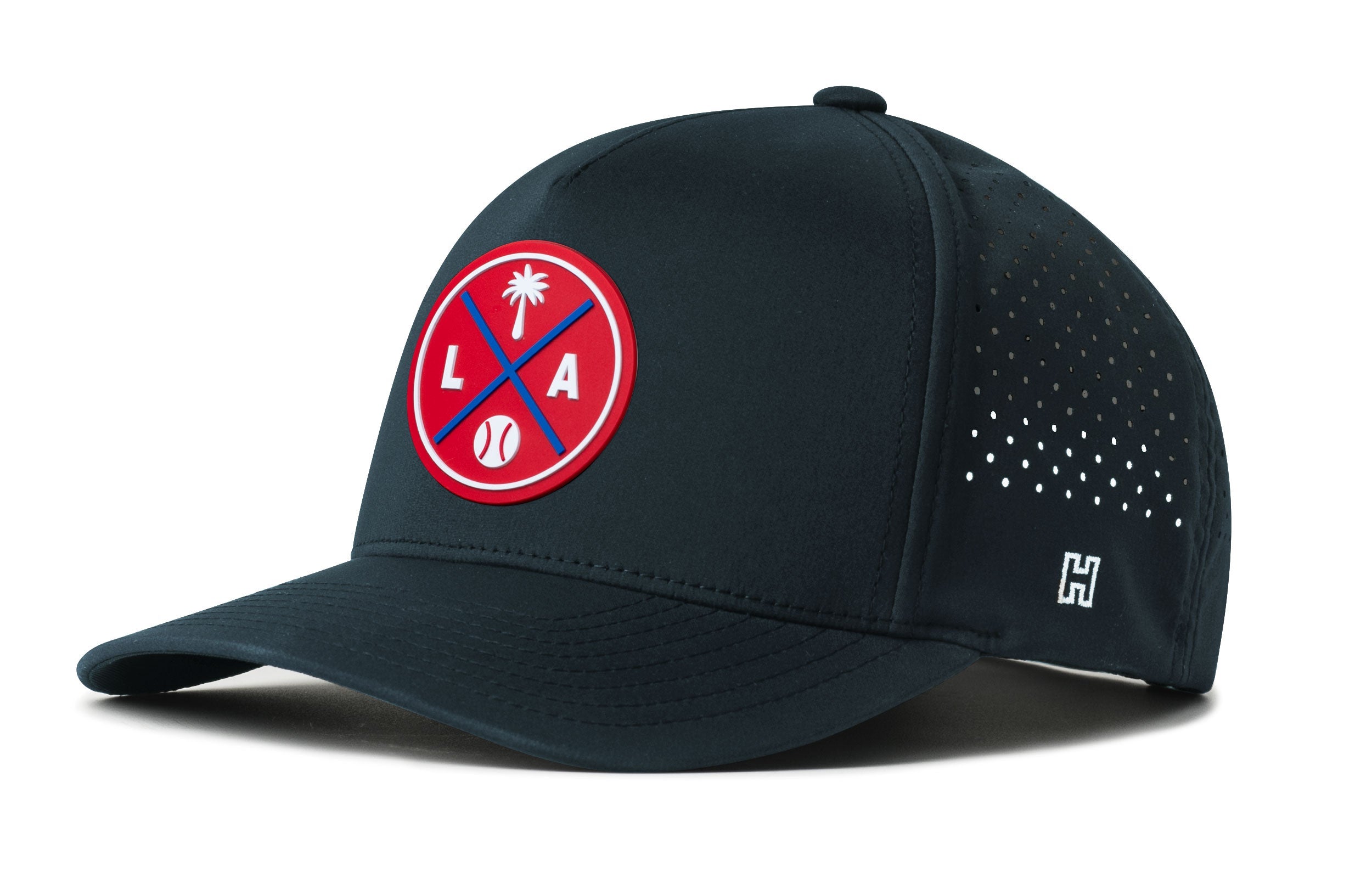 Los Angeles Baseball Performance 5-Panel Hat  |  Red LA X Flexfit Snapback