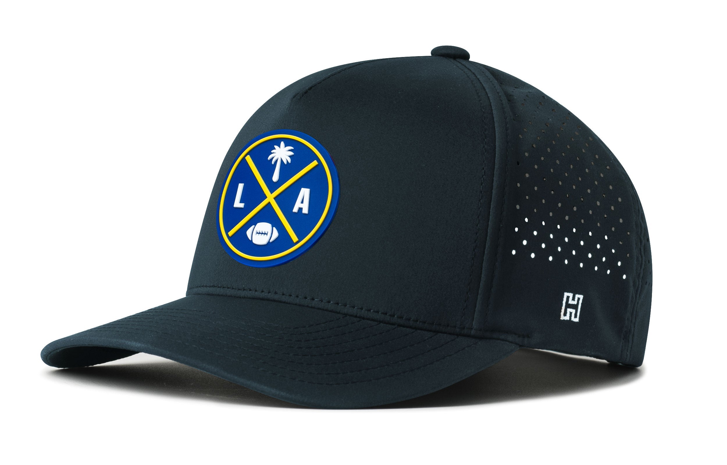 Los Angeles Football Performance 5-Panel Hat  |  Dark Blue LA X Flexfit Snapback