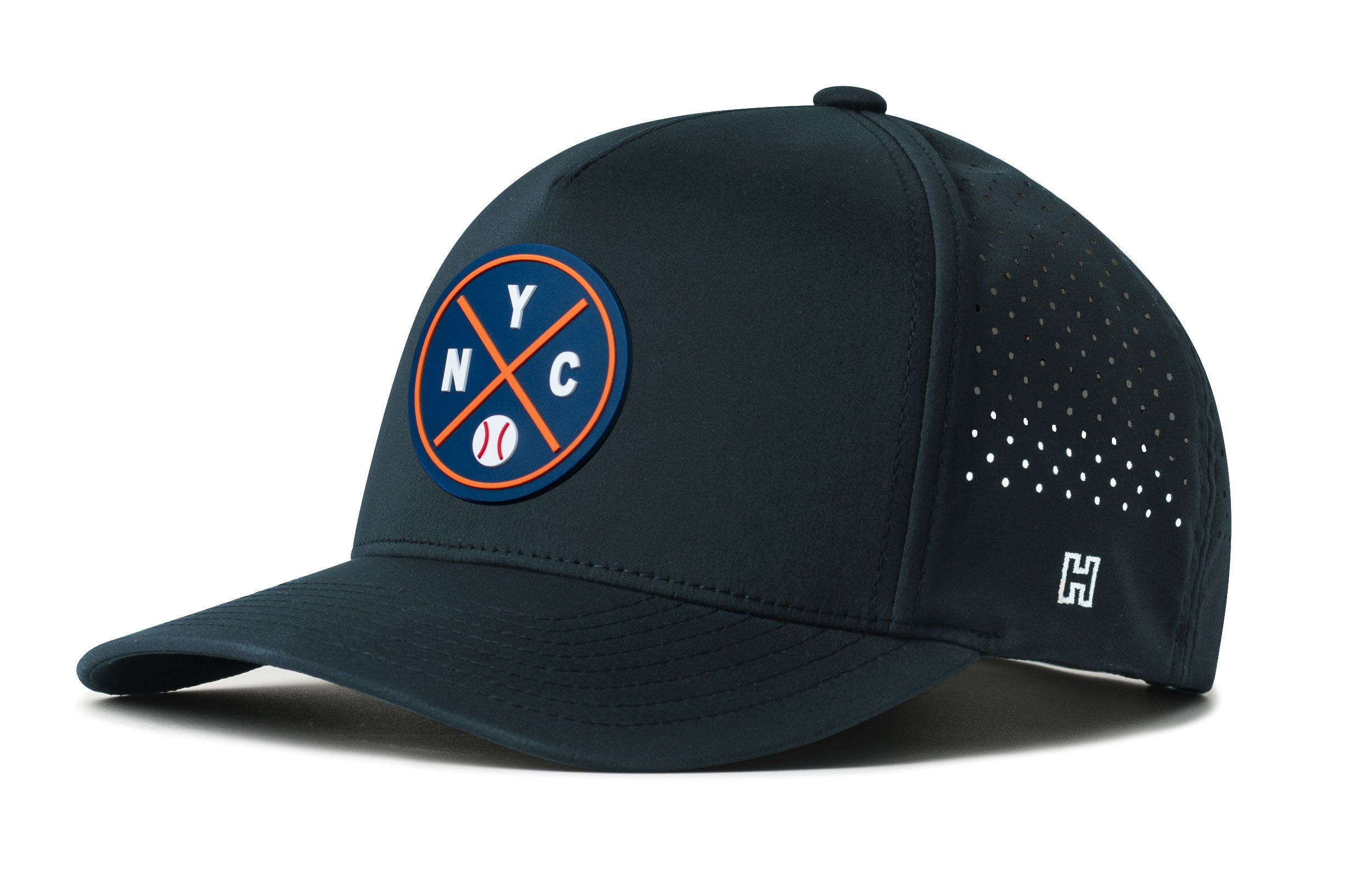 New York Baseball Performance 5-Panel Hat  |  Blue NYC X Flexfit Snapback