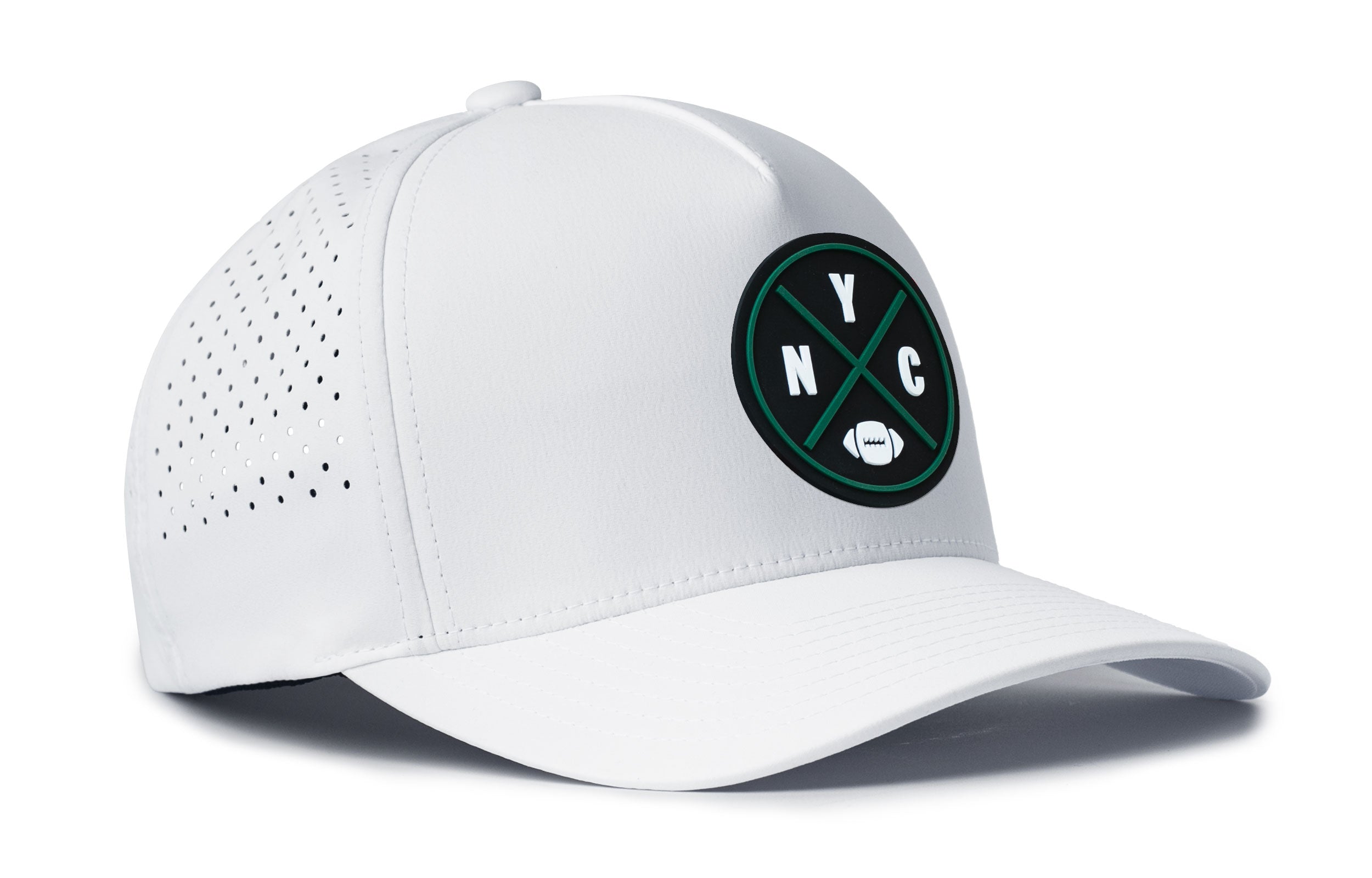 New York Football Performance 5-Panel Hat  |  Green NYC X Flexfit® Snapback