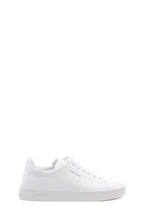 Men's Classic White Leather Sneakers with Lace-Up Design - Wessi