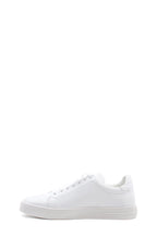 Men's Classic White Leather Sneakers with Lace-Up Design - Wessi