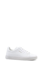 Men's Classic White Leather Sneakers with Lace-Up Design - Wessi