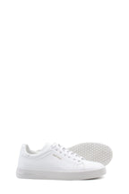 Men's Classic White Leather Sneakers with Lace-Up Design - Wessi