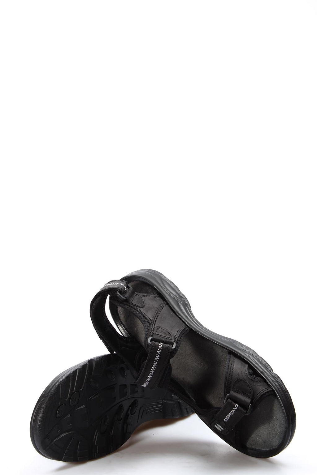 Black Breathable Strap Sandals-Wessi