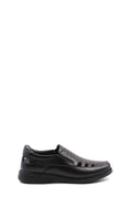 Men's Black Orthopedic Leather Sandals - Wessi