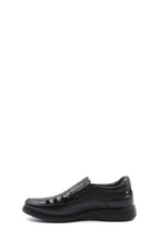 Men's Black Orthopedic Leather Sandals - Wessi