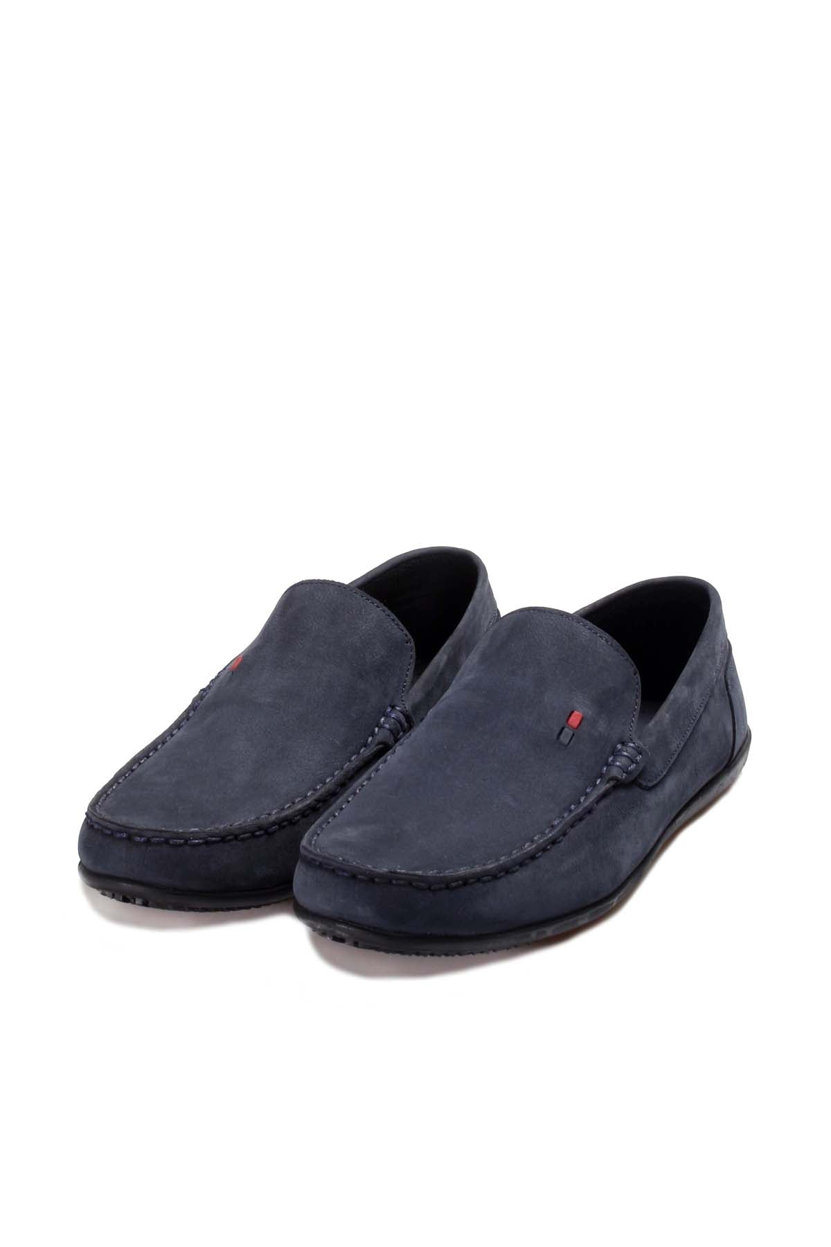Navy Blue Loafers-Wessi
