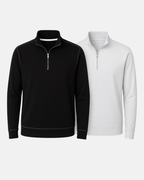 Buki Cinqo Travel Half Zip 2-Pack - Black/White