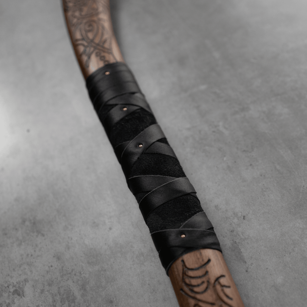 Hand-forged Leviathan axe with leather wrap "Ragnarok Kratos axe"