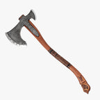 Hand-forged Leviathan axe with leather wrap