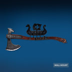 Hand-forged Leviathan axe with leather wrap