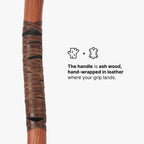 Hand-forged Leviathan axe with leather wrap