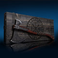 Hand-forged Leviathan axe with leather wrap