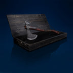 Hand-forged Leviathan axe with leather wrap