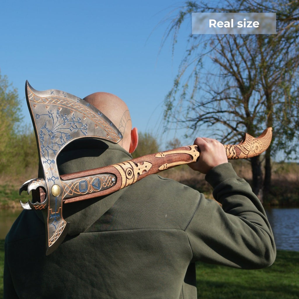 Hand-forged Real Leviathan axe with hardened blade